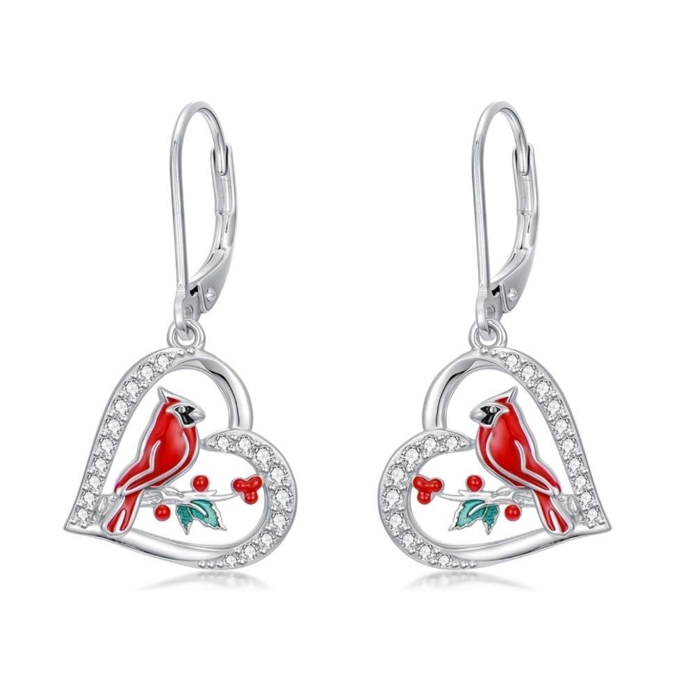 18k Diamond Cardinal Earrings